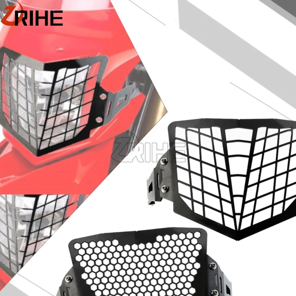 

CRF 250 L/M 300 2024 For Honda CRF250L CRF250M CRF300L 2013 Motorcycle Headlight Grille Guard Light Cover Protector HeadLamp