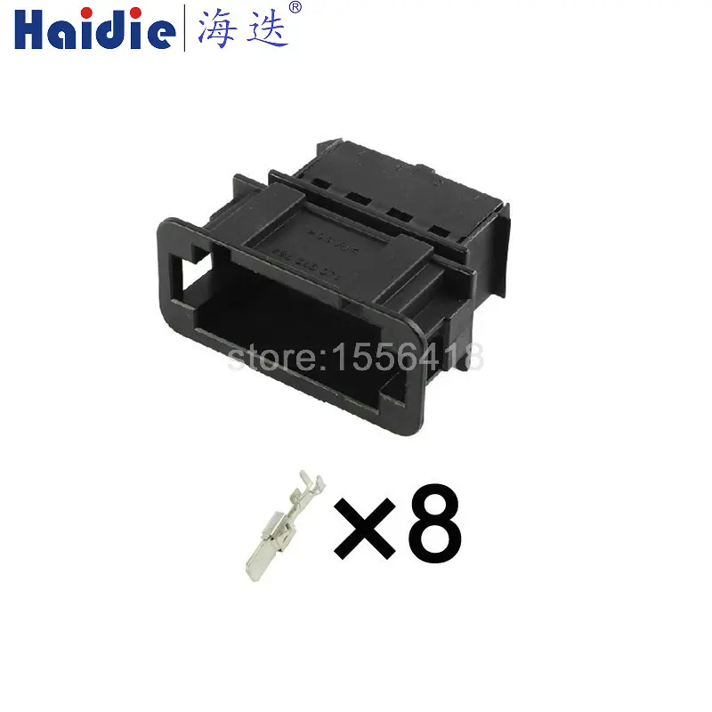 

1-20 sets 8pin 6.3series auto plastic housing plug electric wiring unsealed cable connector 1J0972784