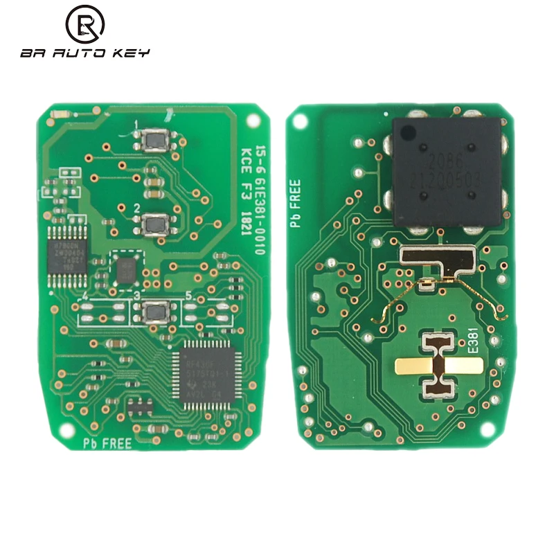 Original Smart remote car key for Toyota YARIS L VIOS 312/314Mhz Original Board No:61E381-0010 FCCID BS2ET For BRAZIL Market