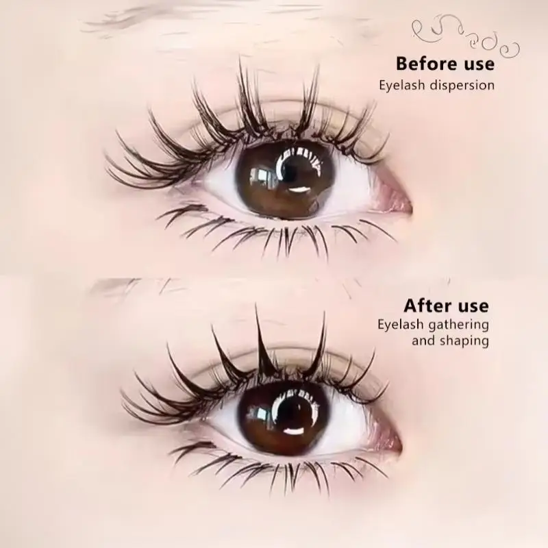 Mini Eyelash Styling Sealant 1.5ml Soft Brush Lash Gel 1/2/4Pcs Fast Dry Non Sticky for Home Makeup Travel Portable Use