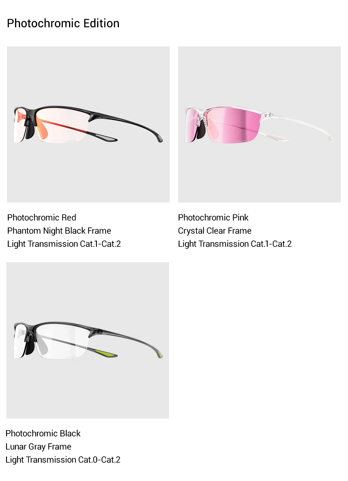 Kapvoe 2026 Wanderbrille Photochrome Radsport-Sonnenbrille Laufbrille Sportbrille für Outdoor-Aktivitäten Hochbelastbare Hochelastische Schutzbrille – Detail 19