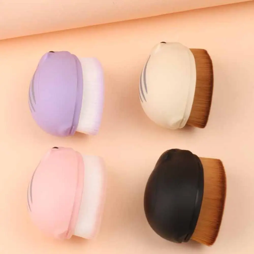 Moda hamster pincel de maquiagem cosméticos contorno pó blush escova compõem ferramenta beleza lavagem rosto escova viagem