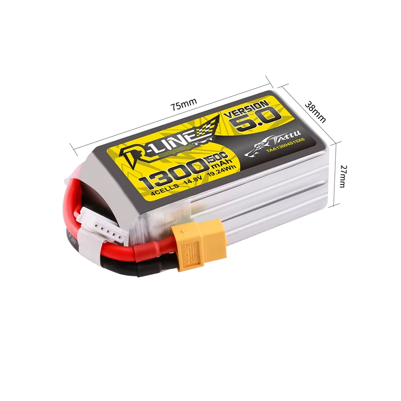 1Pcs TATTU-R-LINE 5.0 850/1050/1200/1300/1400/1550mAh 150C LiPo Battery For RC Helicopter Quadcopter FPV Racing Drone Parts