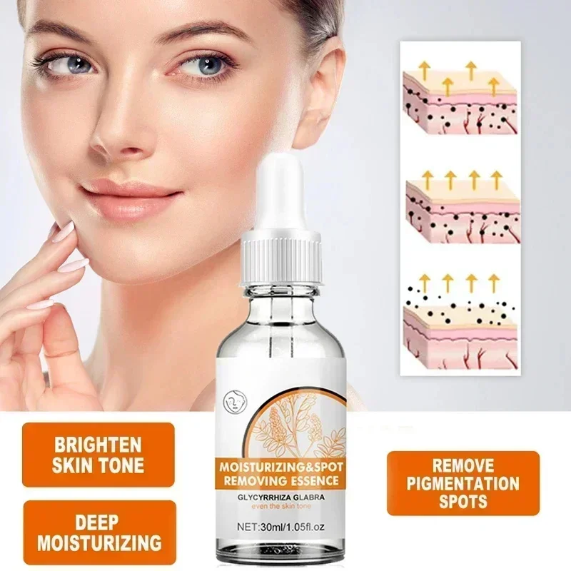 Facial Whitening Serum Removes Melanin Age Spots And Freckles Reduces Dullness Moisturizes Brightens Facial Care