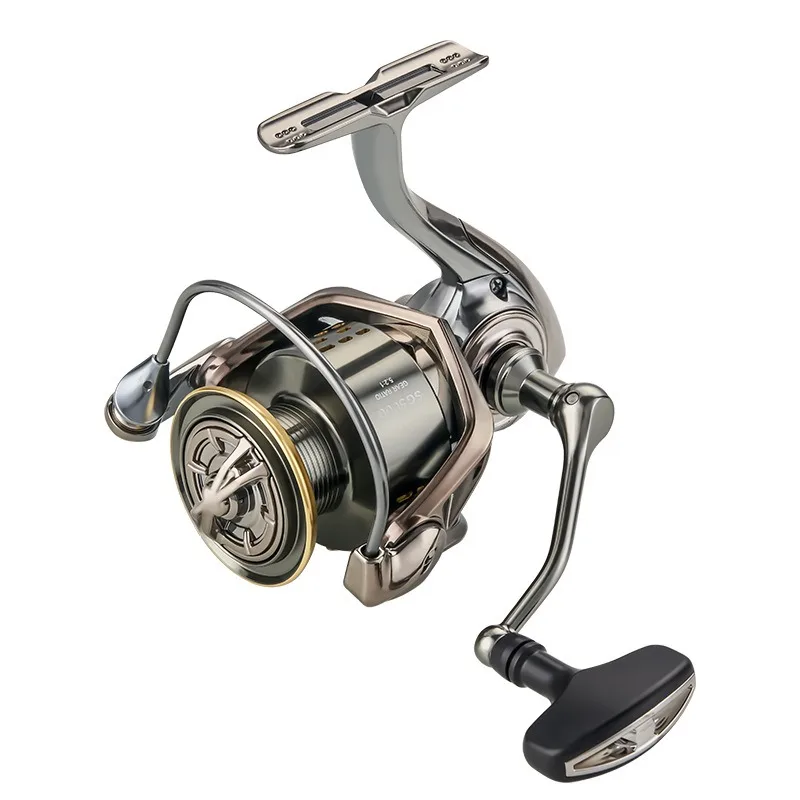 DEUKIO Fishing Reel SG2000-7000 Series 5+1 BB Metal Spinning Spool Outdoor Lure Throwing