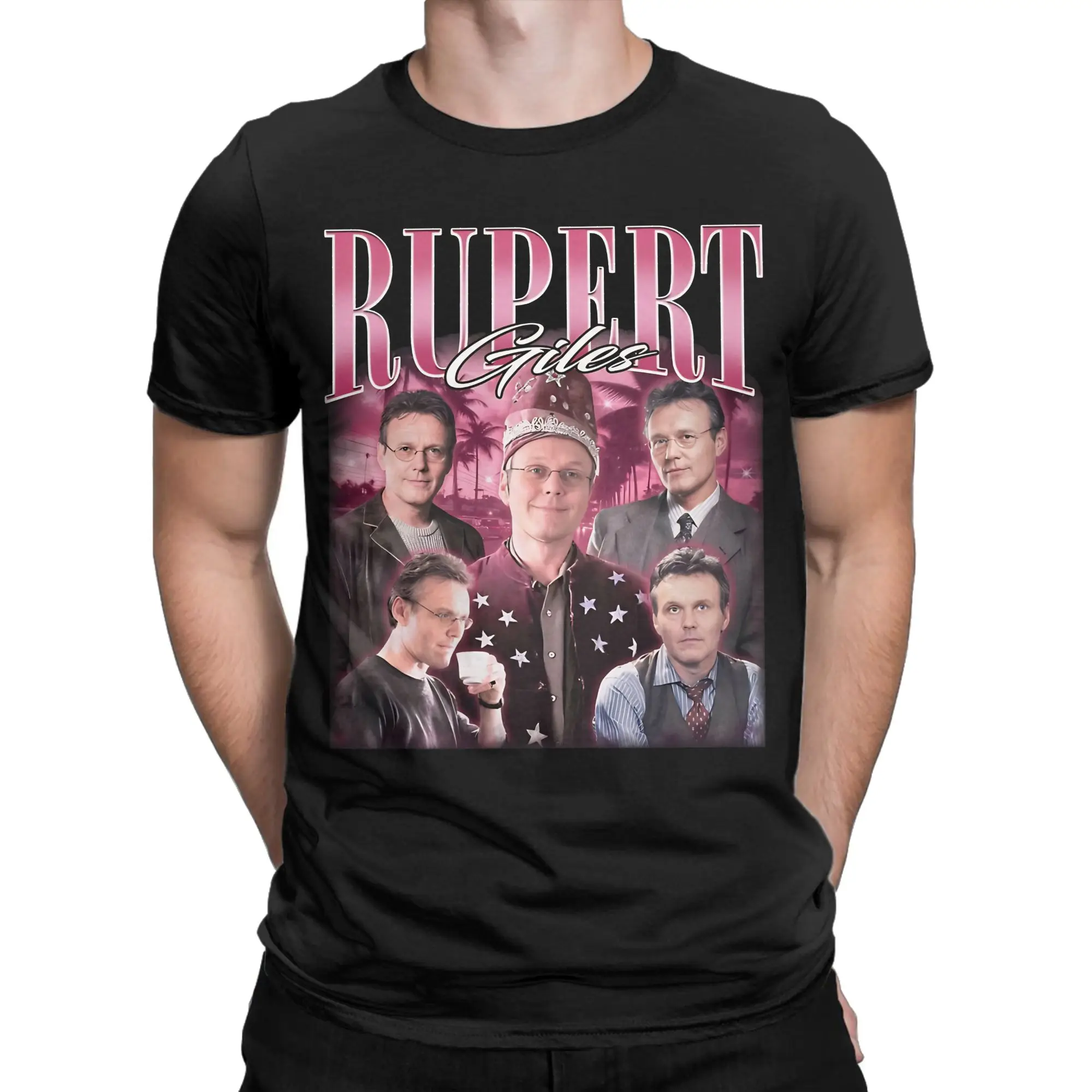 Rupert Giles Buffy the Vampire Slayer T Shirt for Men Women Cotton Casual T-Shirts O Neck  Tees Short Sleeve Clothing Printed