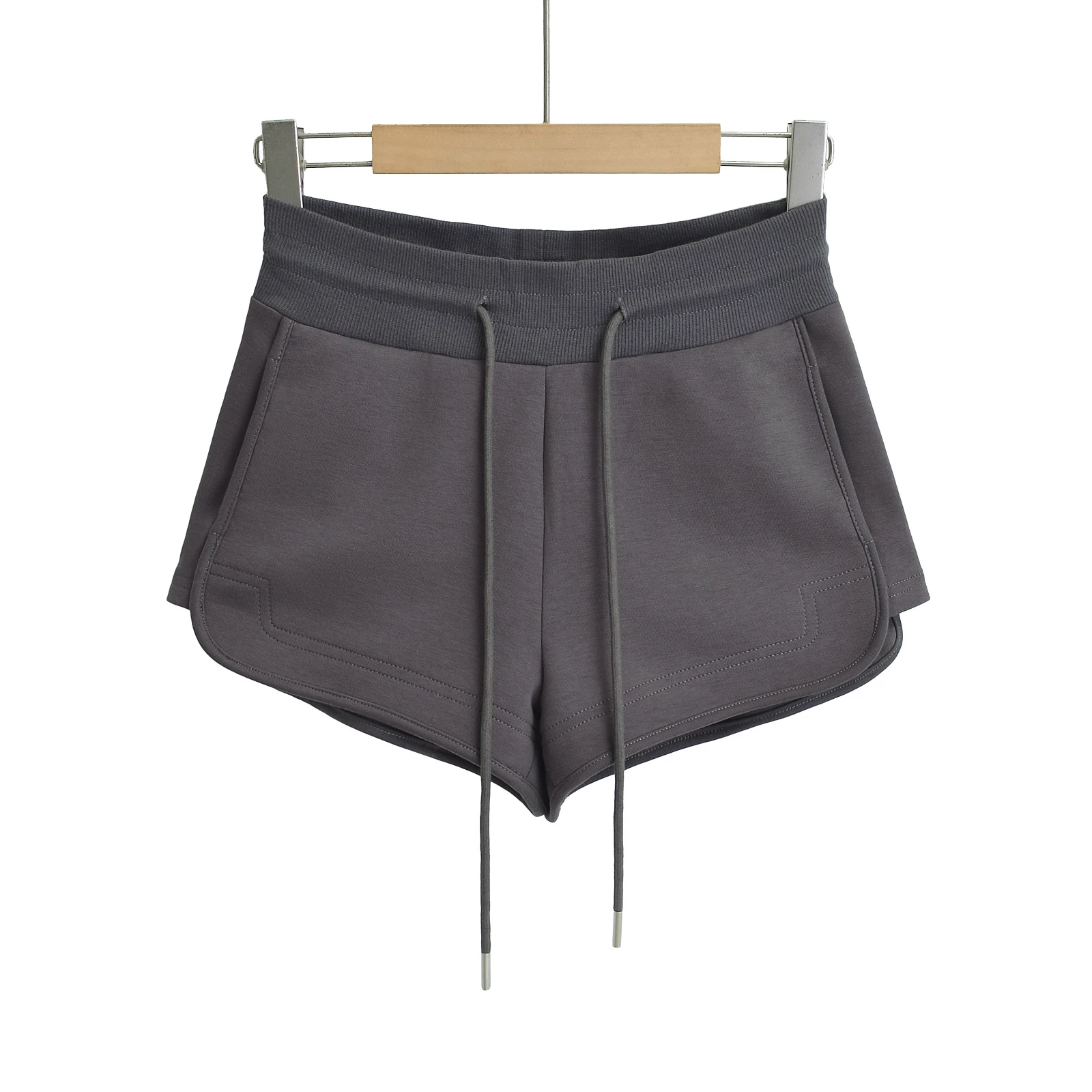 Short taille basse pour femme, mode coréenne, vêtements d'été, mini short noir, micro short en tricot avec tranche de proximité, 2024