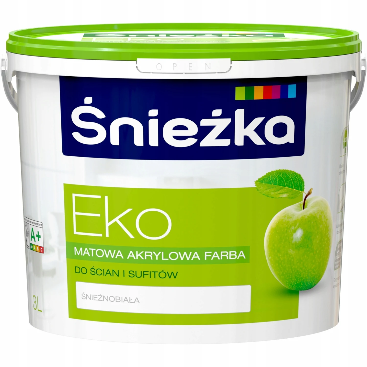 EKO White hypoallergene acrylverf voor wanden en plafonds 3L
