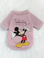 Abbigliamento per cani autunnali maglione taglie forti per animali domestici con Disney Mickey Minnie element printed puppy new pet felpa con cappuccio addensato forniture per cani ve