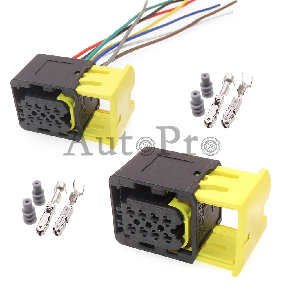 

1 Set 8 Hole Car Replacement Sockets Starter Accessories 0-1418438-1 Auto Waterproof Wire Electrical Connector 1-1418479-1