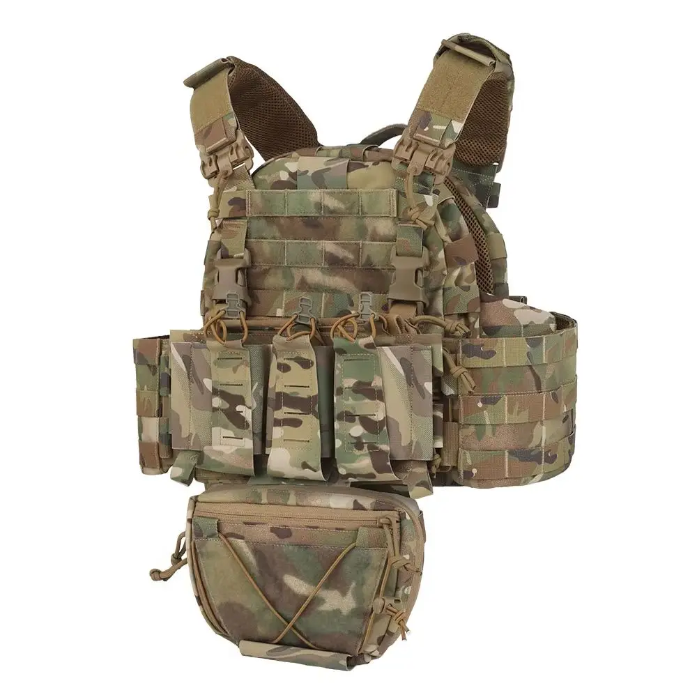 ARC Tactical Vest Plate Carrier with Quick Release Buckle 5.56 Magazine Pouch MOLLE Front Panel Militar Airsoft Hunting Vest