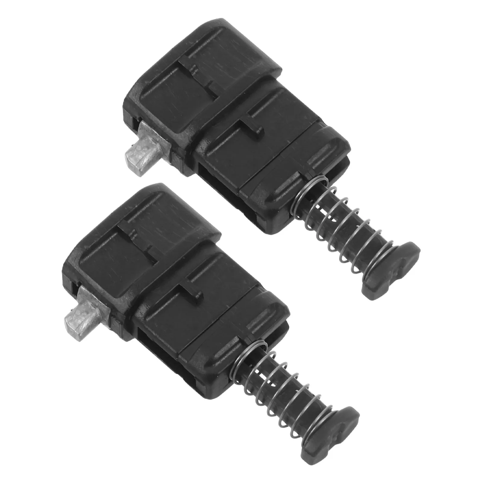 2Pcs High-Strength Interlocking Metal Luggage Fixed Buckles Spring Latch Hardware for Telescoping Suitcase Handle Lock Clip