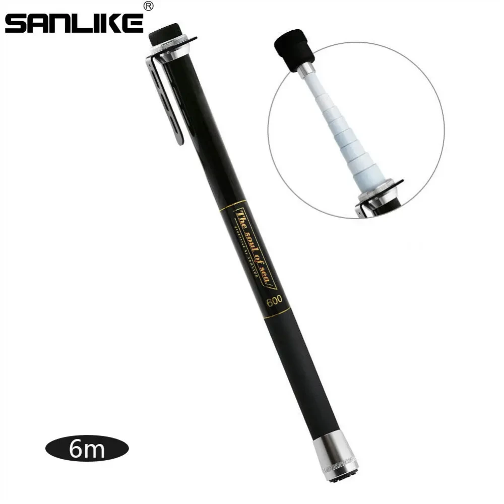 

SANLIKE 5/6m Retractable Fishing NetPortable Carbon Fibre Long Handle PoleLanding NetsFishing RodsFishing Tools Accessories