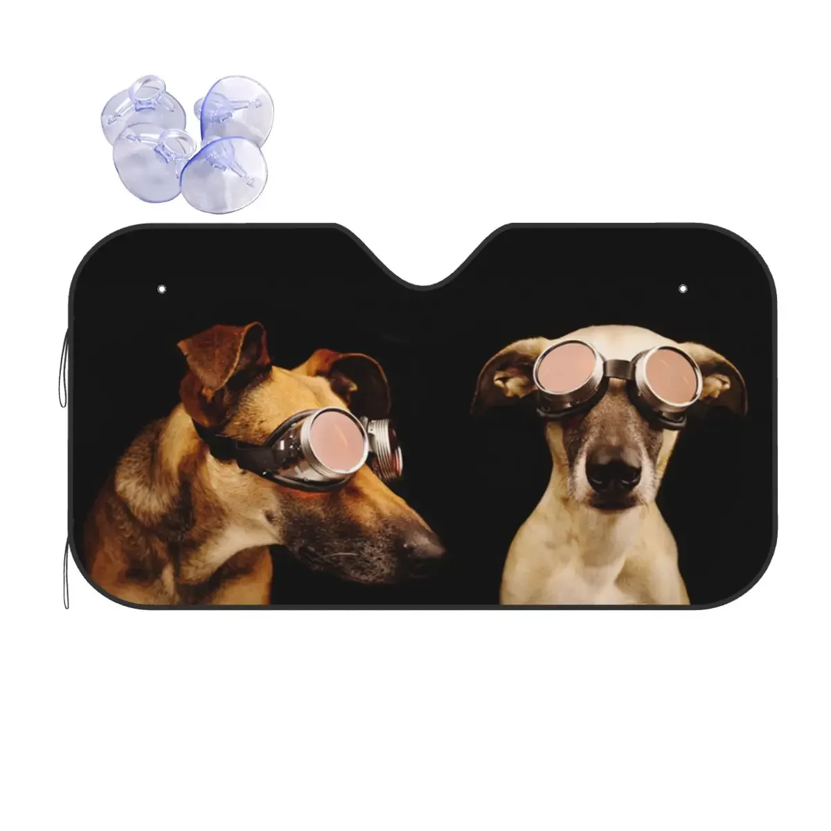

Забавный солнцезащитный козырек для лобового стекла Greyhound Dog 70x13 0 см, защитный козырек от солнца для животных
