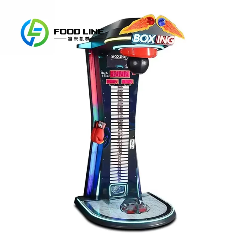 Boxing Strength Test Arcade Machine With Coin Insert Function Serves As Punch Bag Arcade Game Machine For Mall Entertainment