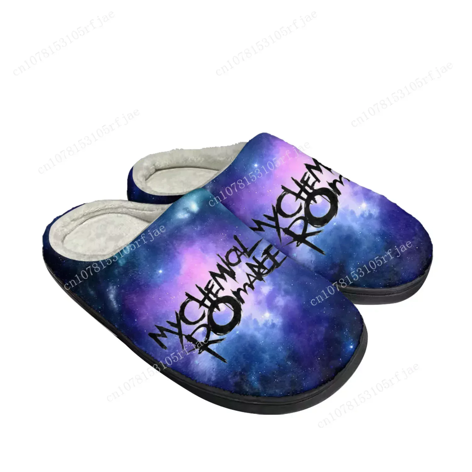 Romance Rock Band Chemical Fashion Home Cotton Custom Slippers Mens Womens Sandals Plush Bedroom Keep Warm Shoe Thermal Slipper view 4
