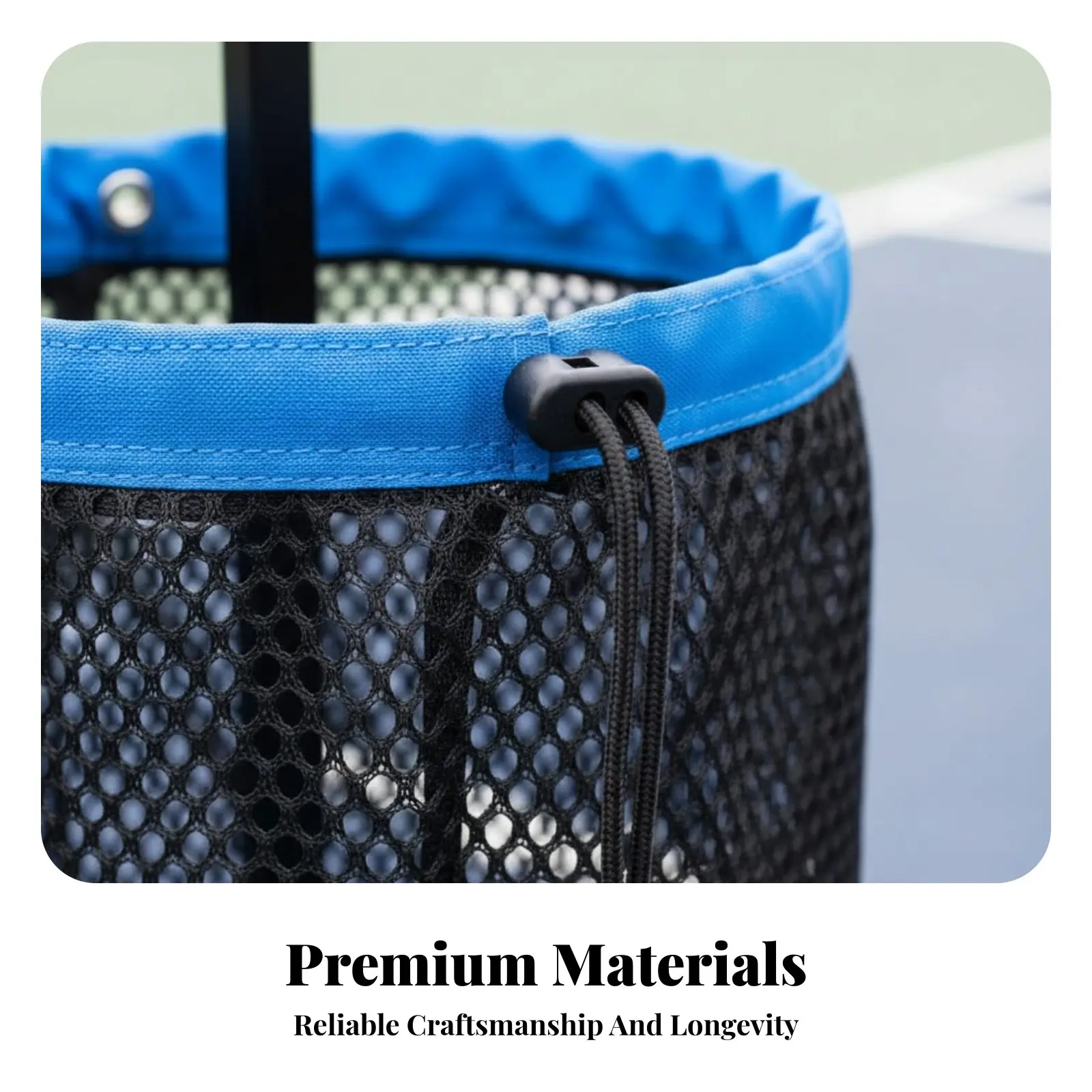 

Корзина для сбора мячей для пиклбола с телескопической ручкой, не требующая изгиба, большой емкости, для тренировок и спорта