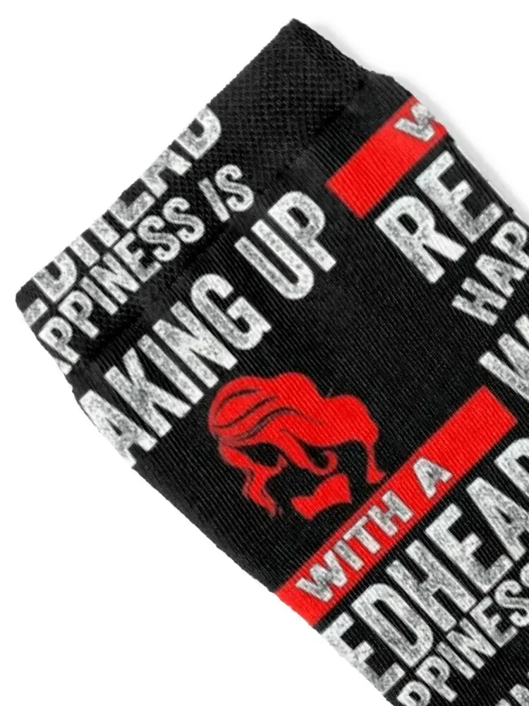 Happiness is waking up with a redhead Socks Heating sock Sports gift man Socks For Men Women's