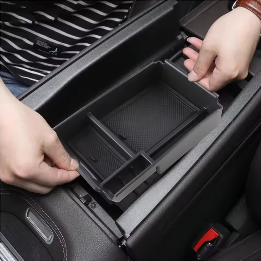 Für Mercedes Benz GLE-Klasse W167 V167 350 450 400d 2020-2024 Auto Mittelkonsole Armlehnen-Aufbewahrungsbox Auto-Zubehör – Detail 2