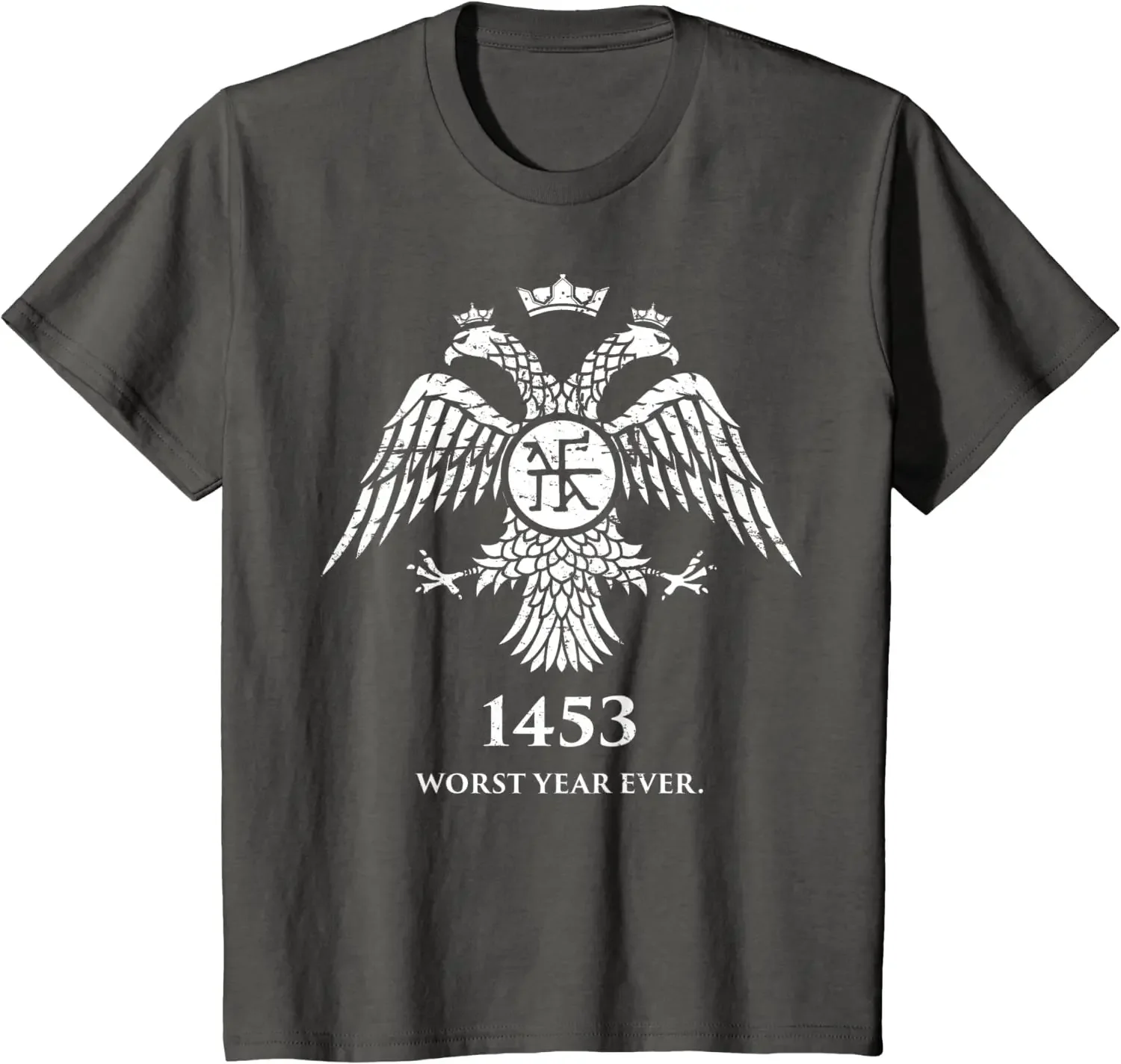 1453 WORST YEAR EVER - Funny Fall of Constantinople Byzantine Men T-Shirt Short Sleeve Casual Cotton O-Neck TShirt