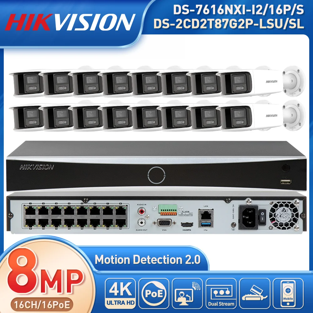 Hikvision 16ch 8MP Dual Lens Camera