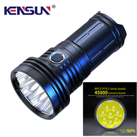 High Power 8*P70 LED Flashlight 45000 Lumens Lamp Beads Waterproof Wine Appraisal Light With Child Safety Lock