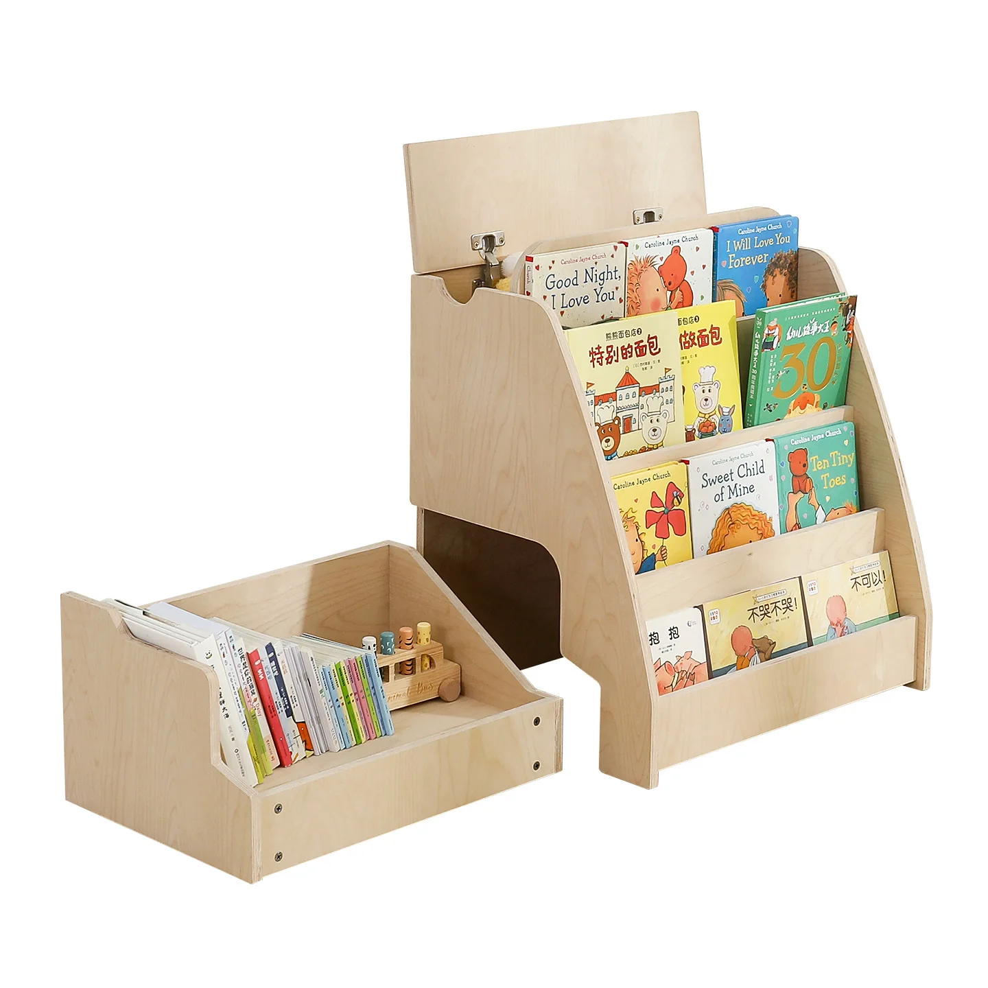 Kids Bookshelf, Multi-Layer Book Rack, Children's Book Storage, Nursery Organizer, Toddler Bookcase, School Shelving Unit