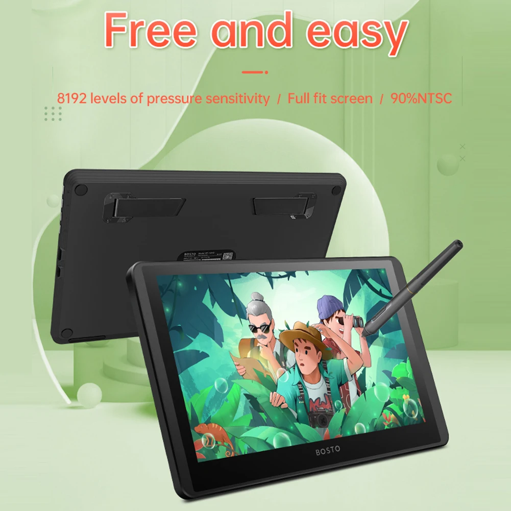 

11.6 inch LCD Graphics Drawing Tablet Monitor 8192 Levels Digital Art Drawing Pad with Battery-Free Stylus Pen for Windows MacOS