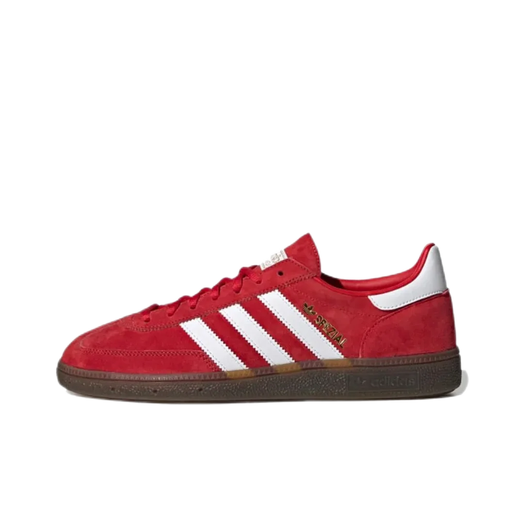 Adidas NEW HANDBALL SPEZIAL LOW Men's and Women's Board Shoes Autumn Retro Sneakers Fashion Sports Casual Shoes Red