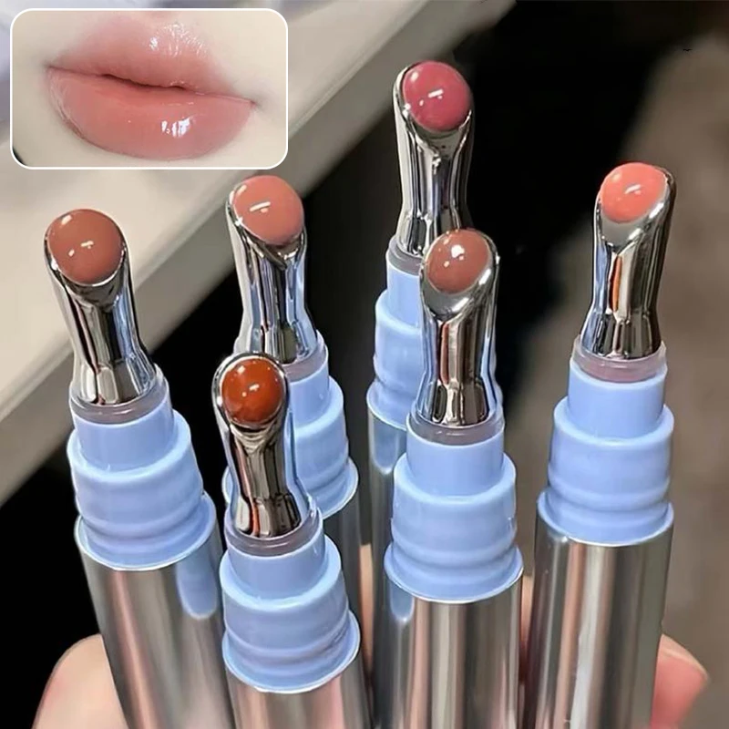 Cappuvini Testa in metallo Essenza Lucidalabbra Specchio Acqua Luce Finitura in vetro Lucidalabbra idratante rimpolpante per ridurre le rughe delle labbra