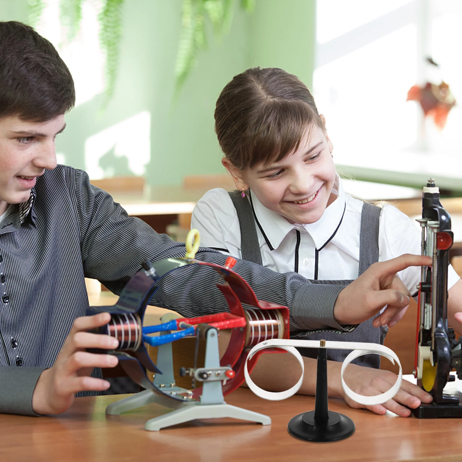 Démonstrateur de physique magnétique pour enfants, outils d'expérimentation fongique, jouet d'appareil expérimental, étudiant, noir