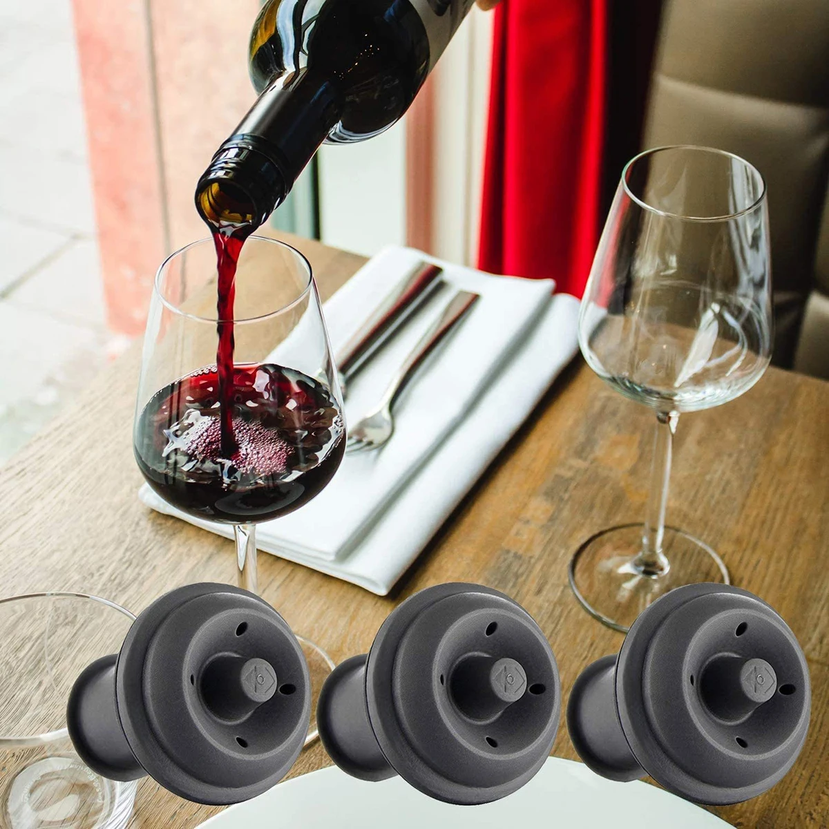 : Weinflaschenverschluss & Ausgießer