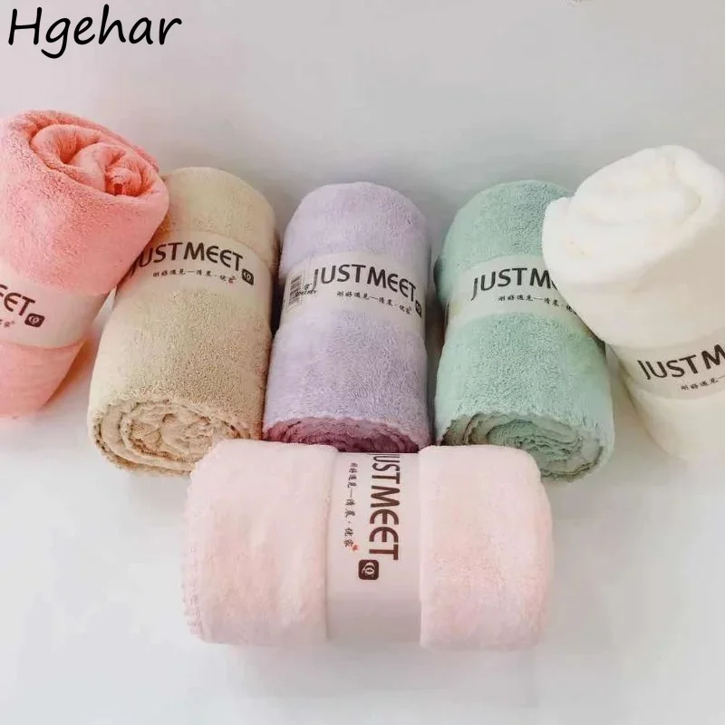 

140x70cm Bath Towels Adults Tender Solid High Water Absorption Skin-friendly Universal Various Colors Quick Dry Comfortable Ins