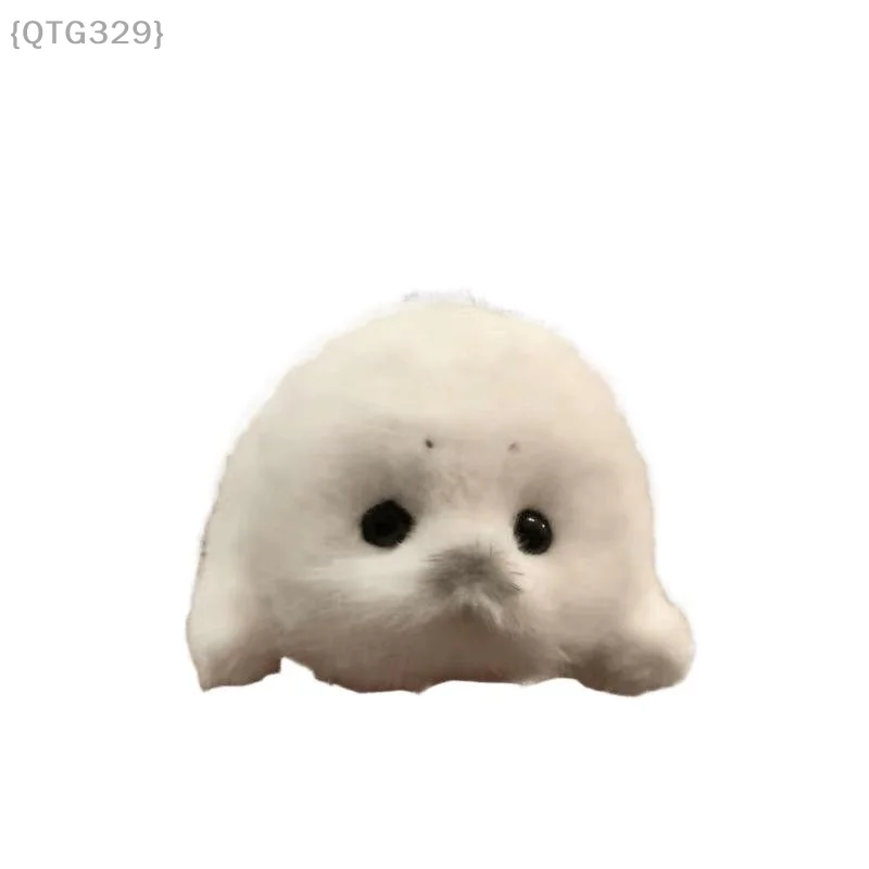 【ไม่】จี้ตุ๊กตาหมีซีลน้อย |   ตุ๊กตาสัตว์ทะเลเหมือนจริงพร้อมห่วงแขวนสำหรับพวงกุญแจและของที่ระลึก