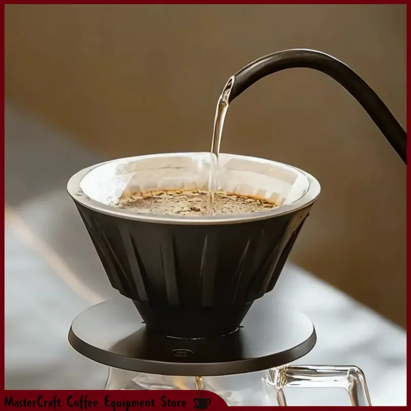 TIMEMORE   X Matt Winton Torrent V-Shaped Dripper Cup 3 Partitions Anti-clog Easy Clean Ice Pupil Filter Cup Coffee Making