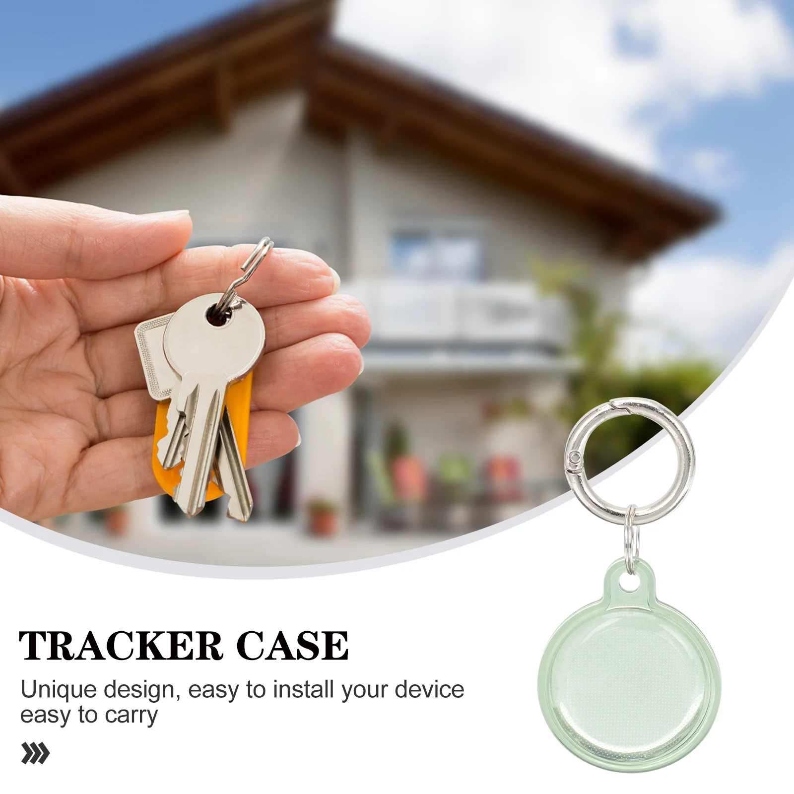 

4Pcs Protector Cover Lightweight Tpu Anti-Scratch Protective Case for Small Hanging Tracer Sleeve Portable Travel