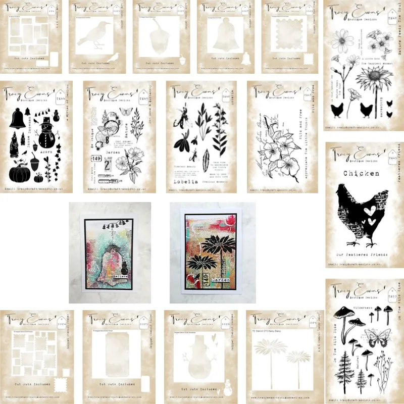 Daisy Designs Batch Bird Stamp And Stencil New Arrival 2026 Scrapbook Diary Decoration Stencil Embossing Template DIY Greeting