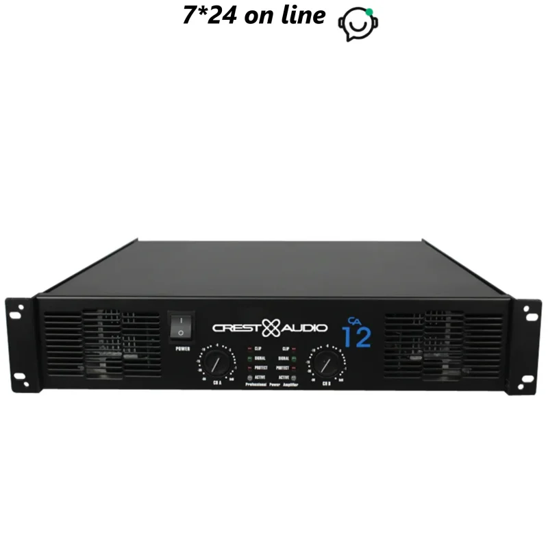 CA12(2U) Professional เครื่องขยายเสียง Pure Power Amp 2 ช่อง KTV/เวที/ความบันเทิงภายในบ้าน KTV 8ohm 950W * 2/4ohm 1900W * 2