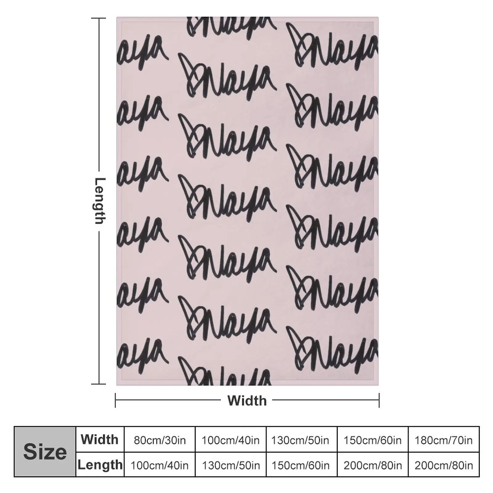 naya rivera autograph Throw Blanket Luxury Blanket Blanket For Sofa Multi-Purpose Personalized Gift