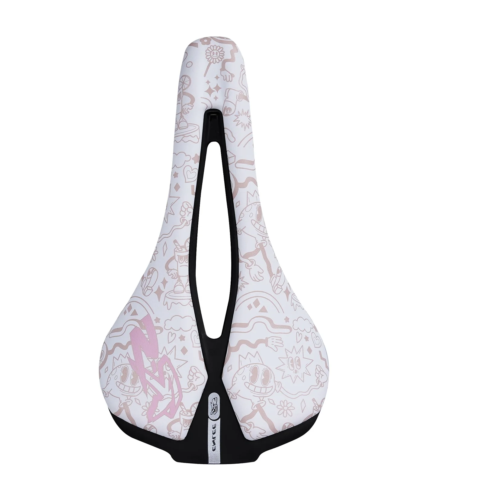 AliExpress enlee ENLEE Mountain Bike Hollow Seat Cushion Folding Road Bike Hollow Breathable Ultra-Light Steel Bow Saddle Riding Equipment