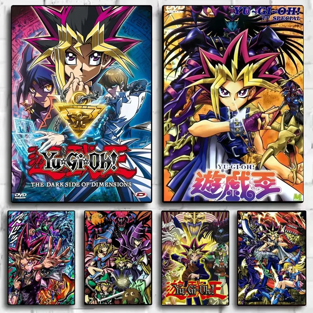 Y-Yu-Gi-Oh Anime Poster Stickers HD Waterproof Painting Wall Art For Bedroom Living Room Home Decor Decoration Gift
