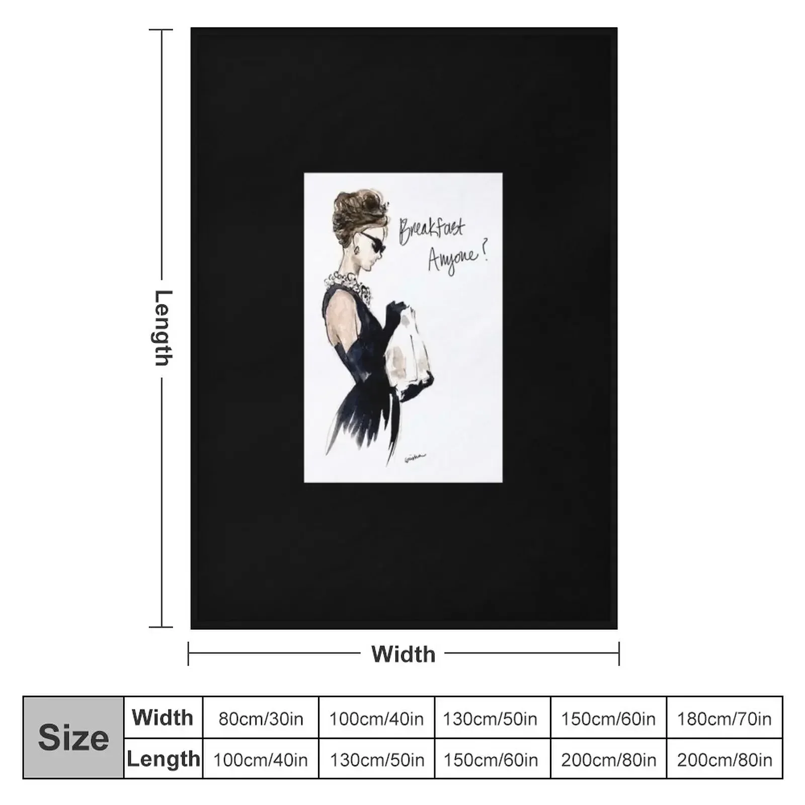 Andrey Hepburn(24 Throw Blanket couch cozy soft plush fuzzy picnic outdoor blanket