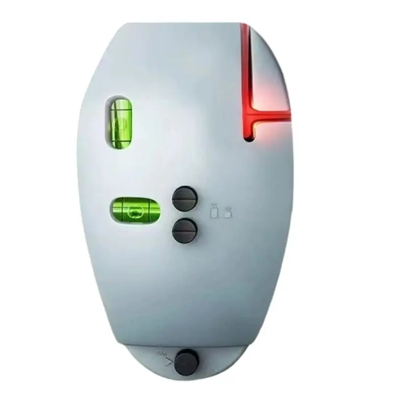 【Big Deal】Electronic Red Light Scale 90 Degree Self-Leveling Green Light Level Parallel Line Detector Grey