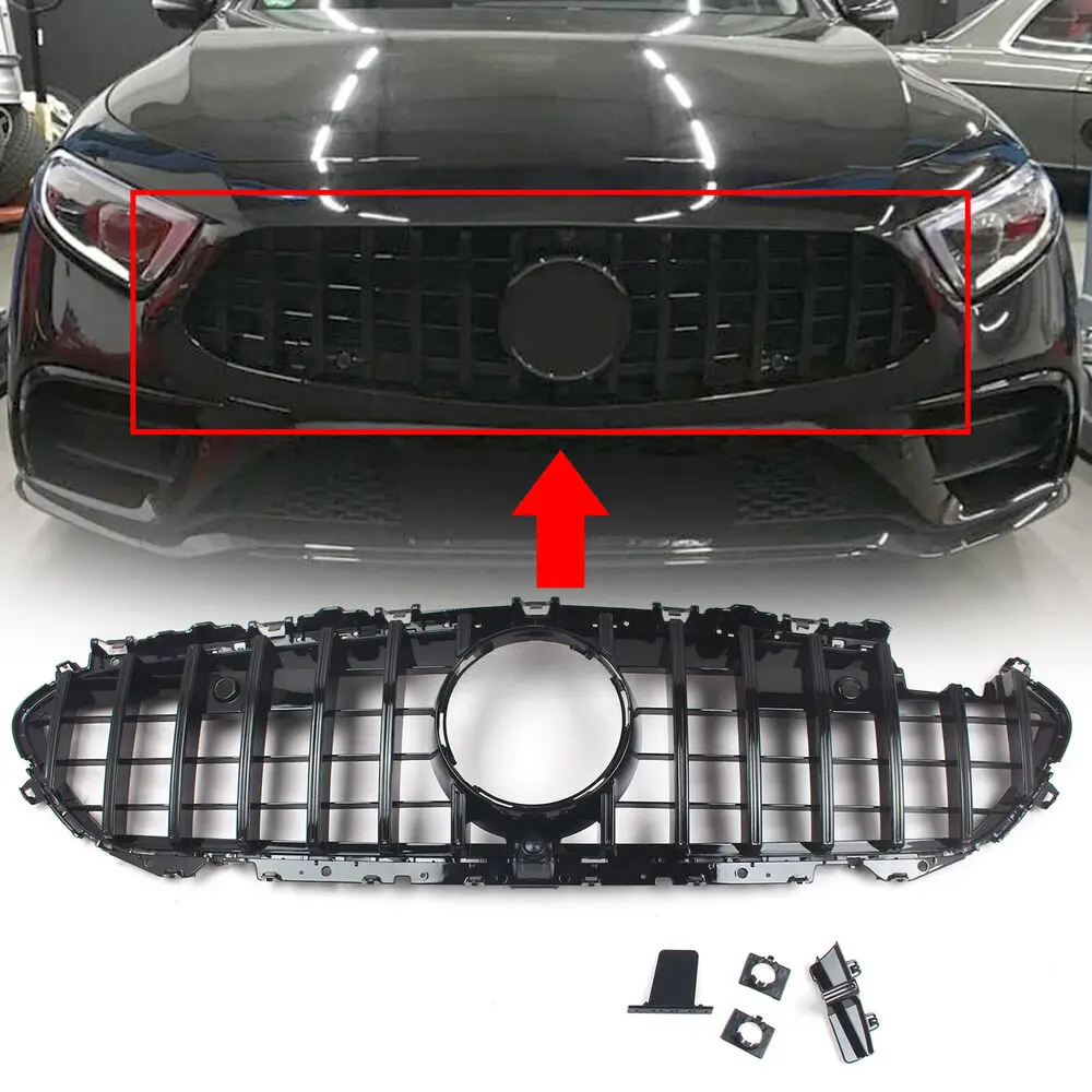 

Car Front Racing Grilles For Mercedes-Benz W257 C257 CLS 400 450 2019-2022+