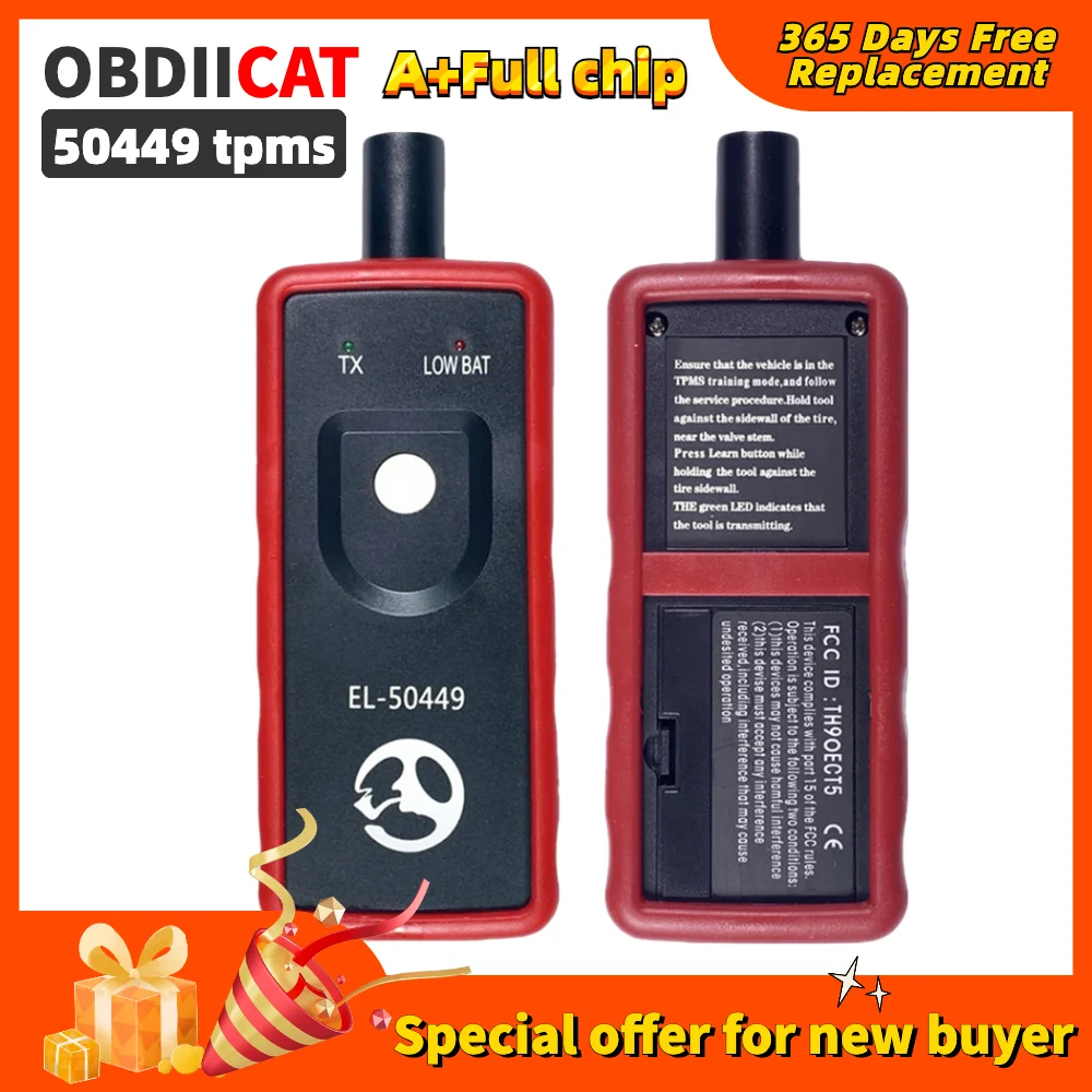 OBDIICAT EL-50449 Auto Car Tire Pressure Monitor System  TPMS EL50449 Car Diagnostic Tool Car Tire Alarm Sensor