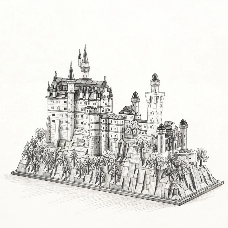 Landmark Building Building Blocks Sets Particles Suitable for Christmas Gifts 3455pcs