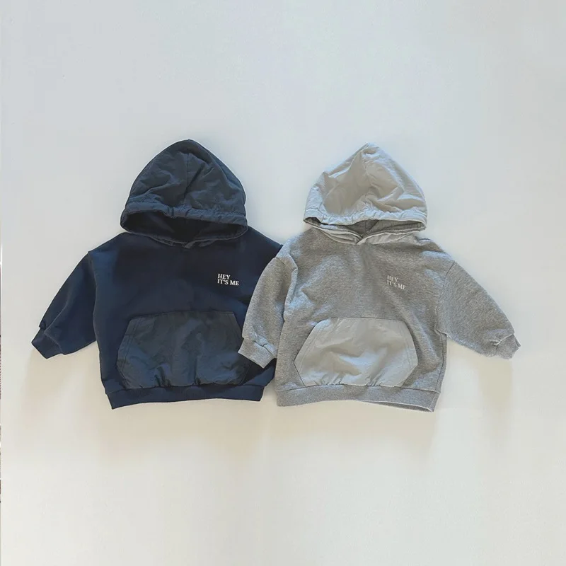 New Autumn and Winter Set for Boys and Girls, Hooded Sweatshirt, Ankle Tied Pants, Casual Two-piece Set