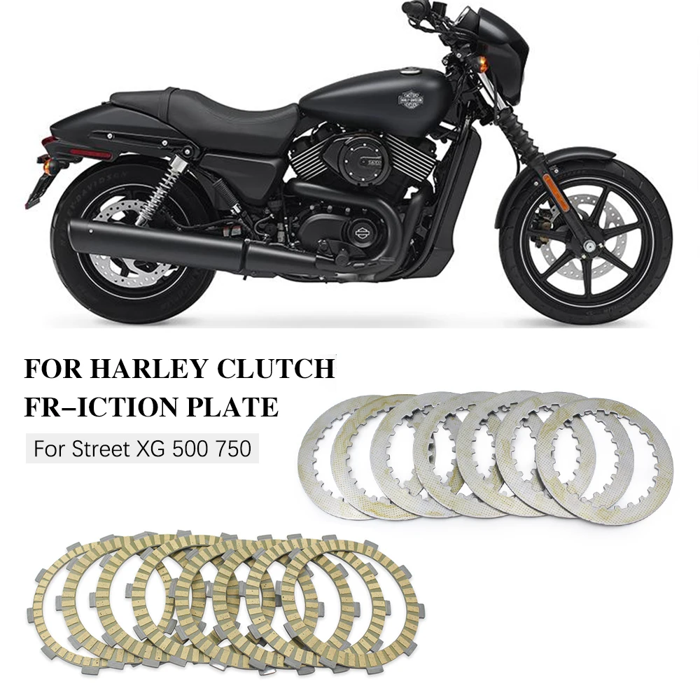 

Motorcycle Clutch Friction Plates Steel Plates Kit For Harley Street XG 500 750 XG500 XG750