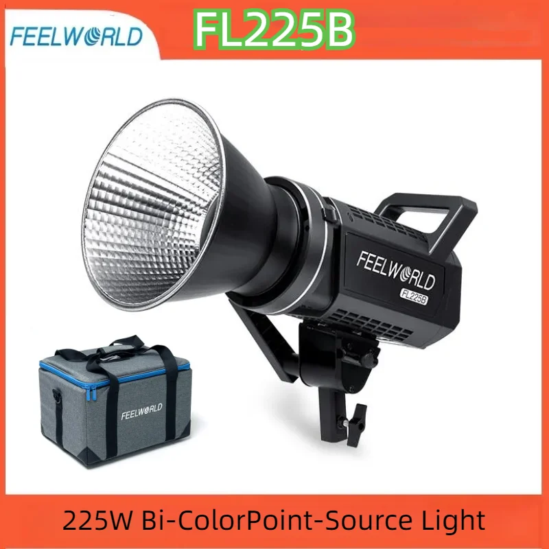 Feelworld Fl225b 225w Bi-color Point Source Video Light Bluetooth App Control Luz Para Estúdio Fotográfico Transmissão Ao Vivo