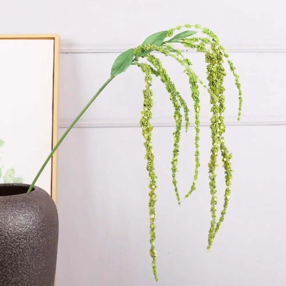 

Faux Plants 120cm Artificial Foam Flower Vine 8 Fork Handmade Artificial Wisteria Elegant Plastic Green Plant Home Garden Decor